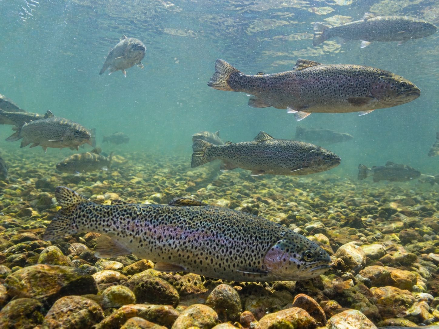 Trout at the Shepherd of the Hills Fish Hatchery in Branson