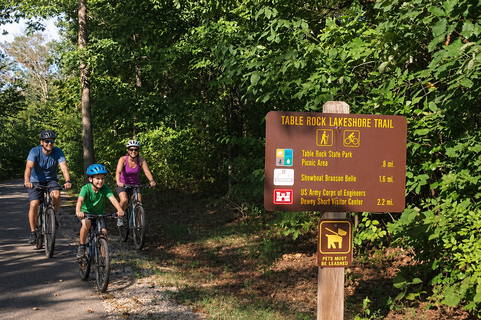 Table Rock Lakeshore Trail near Branson Missouri