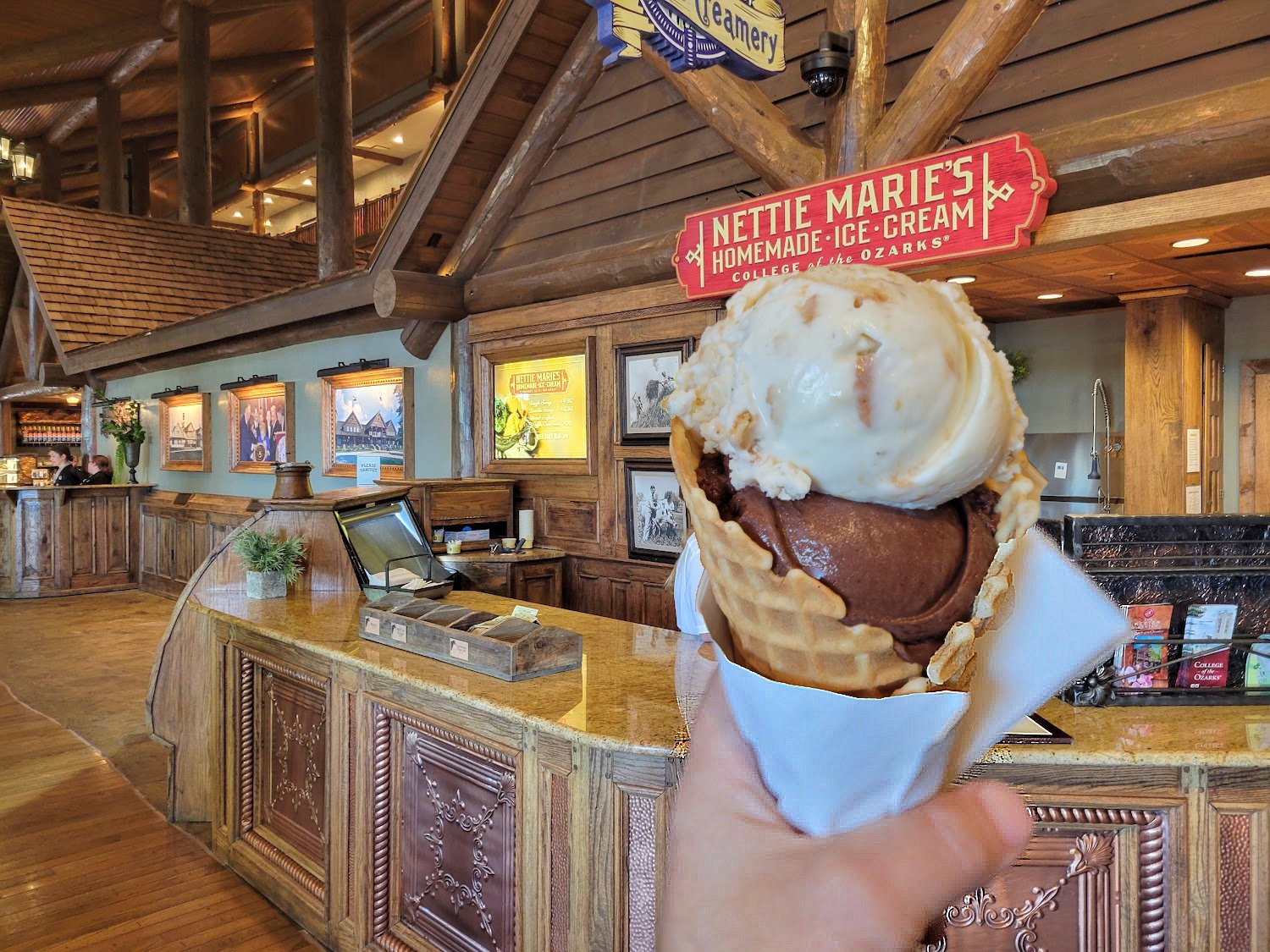 Homemade ice cream at Nettie Marie’s at the Keeter Center