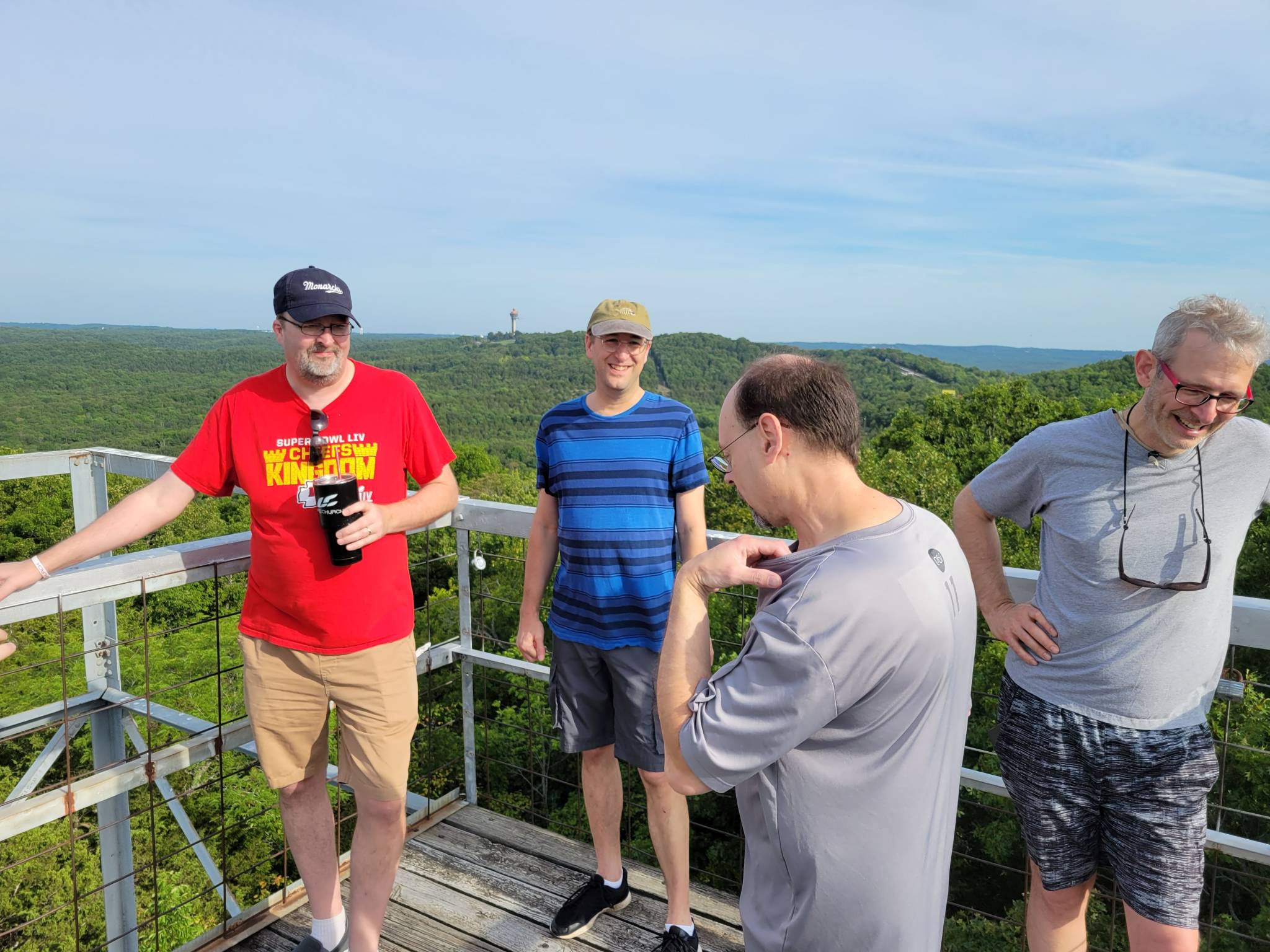 Ozark hills and overlook view at Ruth and Paul Henning Conservation Area near Branson Missouri
