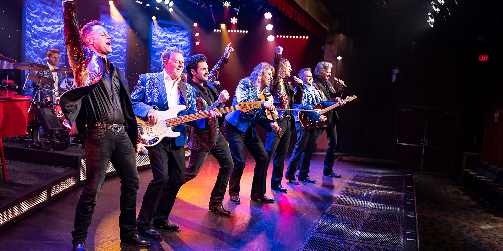 A live music show stage in Branson Missouri during winter