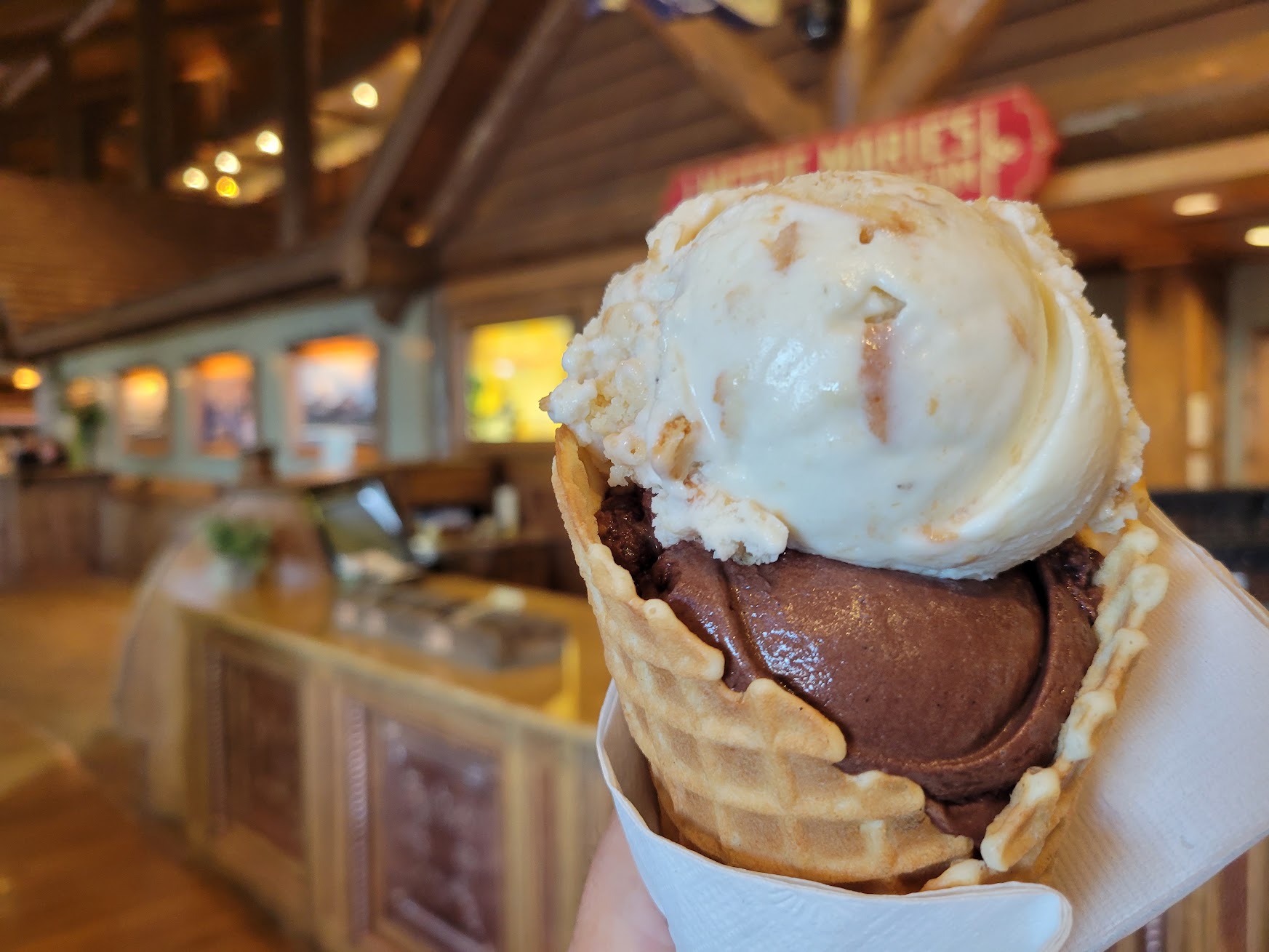 Ice cream treat from a favorite Branson ice cream stop