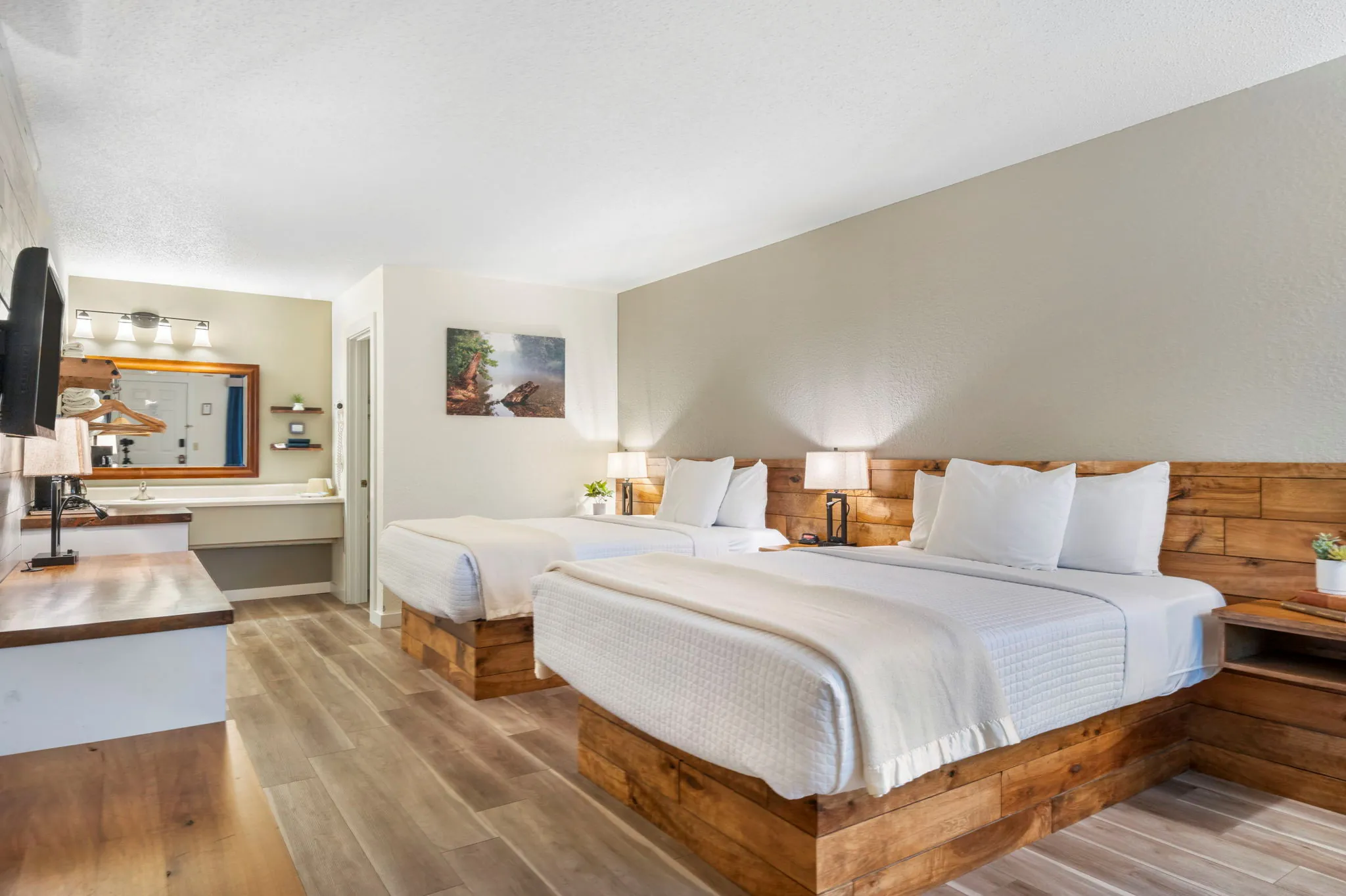 Premium Two-Queen with Walk-In Shower at Autumn Creek Branson