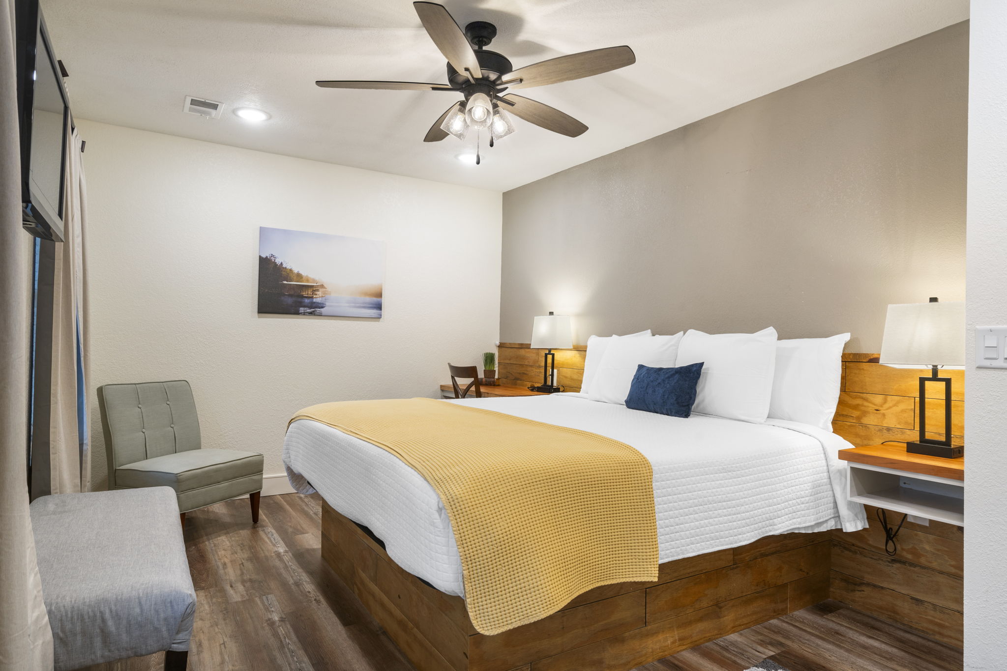 King bedroom in the Two-Bedroom Suite